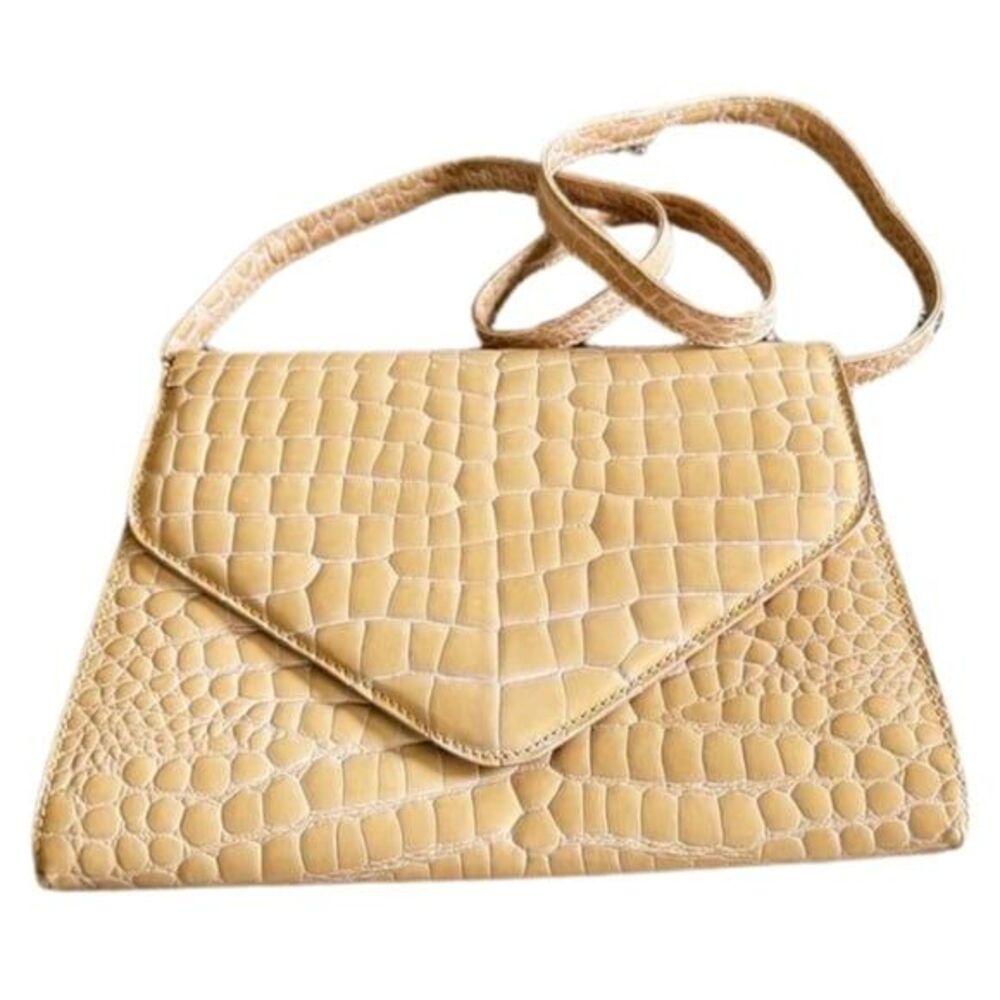 Crocodile skin genuine leather clutch bag,vintage bag perfect bag company - Picture 3 of 12